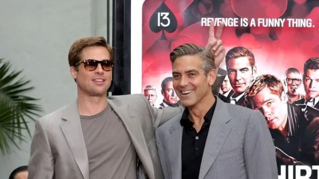 George Clooney ve Brad Pitt’ten esprili “yakışıklılık yarışı”