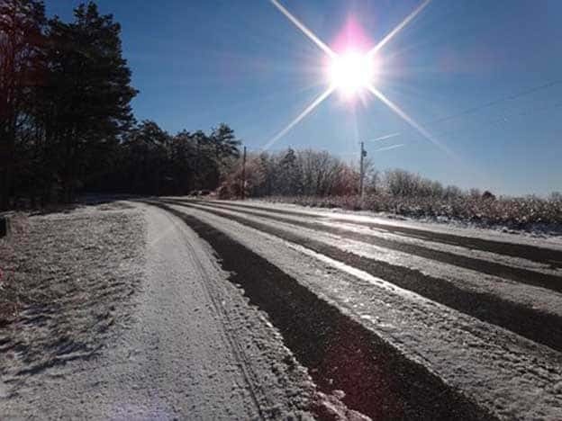 Today’s Weather: Mostly sunny, ice warning