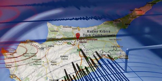 Kıbrıs’ın güneydoğusu–Greko Burnu açıklarında 3.7 büyüklüğünde deprem
